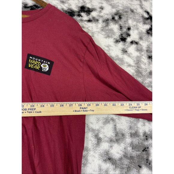 Duluth Trading Co Mountain Hardwear Shirt Mens Size Large Red Long Sleeve - Picture 6 of 15